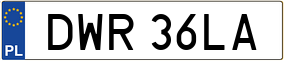 Trailer License Plate